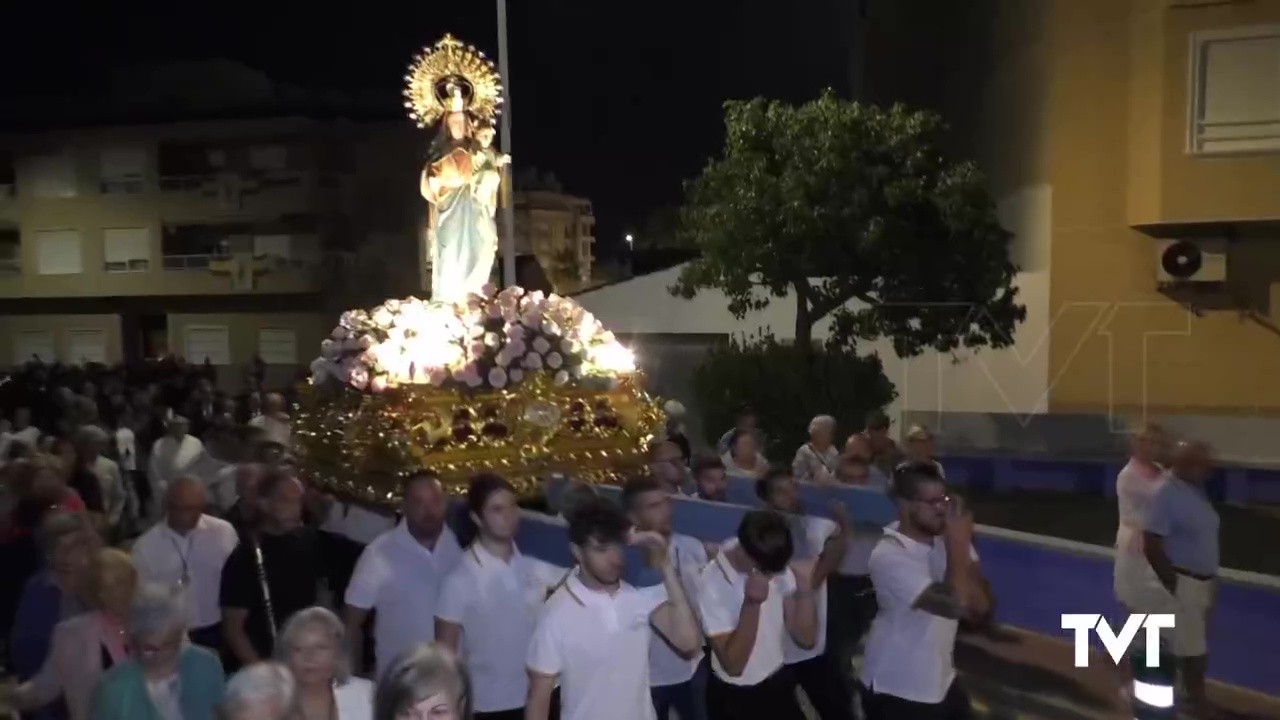 Procesión de la Vírgen del Rosario en La Mata